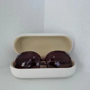 Chloe Sunglasses, Made in France, Case Included Chloe Womens Sunglasses, Grey (Box,Case, Authenticity  main image 3